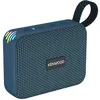 Image de Kenwood AS-60BT-A Haut-parleur Bluetooth portable 5 W avec TWS stéréo, IPX7 étanche, radiateur passif, effet LED, batterie rechargeable jusqu'à 8,5 h, design compact et léger, connexion 10 m, bleu