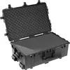 Image de PELI 1650 valise de transport étanche pour équipement audiovi86L, fragiles et drones, IP67 étanche eau et poussière, capacité 140L, fabriquée en Allemagne, avec mousse personnalisable, noire