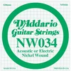 Image de D'Addario NW034 Corde seule avec filet en nickel pour guitare électrique Calibre .034