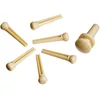 Image de Planet Waves PWPS11 Jeu de 7 Vis de chevalet avec vis de fin en moulage par injection Ivoire