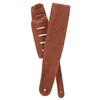 Image de Planet Waves 25PRF04 Sangle de guitare en cuir perforé Camel Suede Rosette