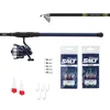 Image de Mitchell Combo Mitchell Neuron Herring, kit canne télescopique et moulinet pour la pêche en mer, conçu pour pêcher des harengs, résistant à la corrosion, inclus le matériel de montage, prêt à pêcher
