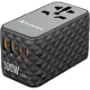 Image de Verbatim UTA-06 GaN III USB-oplader 100 W 2x USB-A, 2x USB-C USB PD, USB PD 3.0, QC 4+, Fast Charge, SuperCharge, Adaptive Fast Charge, PPS Zwart, Grijs GaN