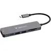 Image de Verbatim Essentials 32156 USB-hub USB-A 2.0, HDMI, USB-A 3.2 Gen 1 USB 3.2 Gen1 5 GBit/s Ultra HD-geschikt, Met ingebouwde SD-kaartlezer Zwart