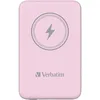 Image de Verbatim Magnetic Power Bank 5000mAh Wireless Charger 15W 20W PD per USB-C, Powerbank Small and Magnetic Power Bank for iPhone 15, 14, 13, 12, Pro, Max, iPad, Rose