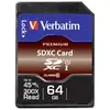 Image de Verbatim Premium SDXC-kaart 64 GB Class 10, UHS-I
