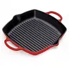 Image de Le Creuset Skillet profond en fonte émaillée Signature avec poignée d'assistance et deux becs verseurs, 30 cm, Cerise, 20200300600422