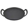 Image de Le Creuset Moule à pizza rond en fonte pour barbecue d'extérieur