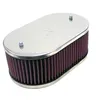Image de K&N Filtre à Air ovale large compatible avec carburateur Weber 32/36 DGV/DGAV/DGMS, 38 DGAS/DGAR, Hauteur d'assemblage 65mm (56-9075)