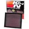 Image de K&N Filtre à air de remplacement compatible avec Ford Focus II, Galaxy II, Kuga, Mondeo IV, S-Max / Volvo C30, C70, S40, S60, S80, V40 (Cross Country), V50, V70 (33-2873)