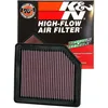 Image de K&N Filtre à air de remplacement compatible avec Honda Civic 1.8 2006-2011 / Crossroad 1.8 2007-2010 / FR-V 1.8 2007-2010 / Stream 1.8, 2.0 2006-2014(33-2342)