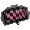 Image de K&N Filtre à air de remplacement compatible avec Kawasaki Ninja 400/Z400 ABS/ER400 Z400 ABS/EX400 Ninja 399cc 2018- (KA-4018)