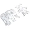Image de Hama - 8251 - Loisirs Créatifs - Sachet 2 Plaques pour Perles à Repasser Maxi - Éléphant Et Ourson