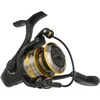 Image de PENN Battle® IV Spinning Reel, Zoutwater visser Zeevis Kunstaas Aas, Bass, Pollack, Kabeljauw, Makreel, Wrasse, Aluminium Spoel, Robuust Ambidexter 2500 Reel Maat 6.2:1 Versnelling Zwart, Goud Rook