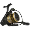 Image de PENN Battle® IV Spinning Reel, Zoutwater visser Zeevis Kunstaas Aas, Bass, Pollack, Kabeljauw, Makreel, Wrasse, Aluminium Spoel, Robuust Ambidexter 3000 Reel Maat 6.2:1 Versnelling Zwart, Goud Rook
