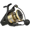 Image de PENN Battle® IV Spinning Reel, Zoutwater visser Zeevis Kunstaas Aas, Bass, Pollack, Kabeljauw, Makreel, Wrasse, Aluminium Robuust Ambidexter 8000 Hoge Snelheid Reel Maat 5.3:1 Zwart, Goud Rook