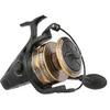 Image de PENN Battle® IV Spinning Reel, Zoutwater visser Zeevis Kunstaas Aas, Bass, Pollack, Kabeljauw, Makreel, Wrasse, Aluminium Spoel, Robuust Ambidextrous 10000 Reel Maat 4.2:1 Versnelling Zwart, Goud Rook