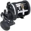 Image de PENN Rival Level - Moulinet multiplicateur de vent pour bateau et kayak   Moulinet robuste en eau salée pour cabillaud, bar, poisson plat, raies, dessus, limace, noir/argent, 15| droite |5.1:1 | 500 g