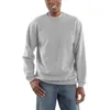 Image de Carhartt Sweat-shirt à col rond large et poids moyen pour homme, Gris mélangé, M