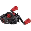 Image de Abu Garcia Max X Moulinet de pêche à profil bas pour pêche au carnassier, brochet, perche et sandre Rouge et noir