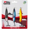 Image de Abu Garcia Toby 3 Pack Leurre de Type Cuillère pour la Pêche des Salmonidés, Saumon, Truite et Truite de Mer