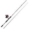 Image de Abu Garcia Combo Spinning Fast Attack, combo canne et moulinet pour la pêche au leurre, blank carbone 24T, 3+1 roulements, frein avant, taillé pour les truites, perches, brochets et sandres