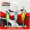 Image de Abu Garcia Droppen Maxi 3-Pack - Zoetwater Spinner Kunstaas voor Baars, Snoek, Kopvoorn en Forel - Breed Lichaamsontwerp, Veelzijdig Aas voor Zoetwatervissen, Gevarieerd 7,5 cm