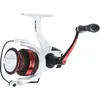 Image de Abu Garcia Max Pro Spinning Reel, Zoetwater visser Snoekbaars Snoekbaars, Aluminium Spoel, Robuust Ambidexter 2000H Reel Maat 5.2:1 Gear Ratio Wit Rood
