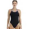 Image de TYR Women's Standard Durafast Elite Trinityfit Swimsuit, BLK/Blue, 32