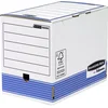 Image de BANKERS BOX Fellowes 0028501 Boite d'Archives System A4 Montage Automatique Dos de 20 cm Bleu Lot de 10