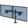 Image de Fellowes Bras Porte Écran Reflex Double pour 2 Écrans Jusqu'à 27" Hauteur Et Profondeur Ajustables Norme VESA