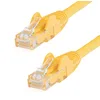 Image de StarTech.com Câble réseau Cat6 Gigabit UTP sans crochet de 15m - Cordon Ethernet RJ45 anti-accroc - M/M - Jaune (N6PATC15MYL)