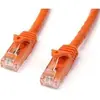 Image de StarTech.com Câble réseau Cat6 Gigabit UTP sans crochet de 5m - Cordon Ethernet RJ45 anti-accroc - M/M - Orange (N6PATC5MOR)