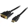 Image de StarTech.com Câble HDMI vers DVI de 50cm - Cordon/Câble adaptateur HDMI DVI-D - Mâle/Mâle - Noir, Plaqués or (HDDVIMM50CM)
