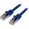 Image de StarTech.com Câble réseau Cat6 blindé SFTP sans crochet - 2 m Bleu - Cordon Ethernet RJ45 anti-accroc - Câble patch (N6SPAT2MBL)