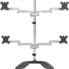 Image de StarTech.com Pied pour écran PC à 4 affichages - Support articulé en acier et aluminium - Pour quatre moniteurs jusqu'à 27" (ARMQUADSS)