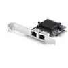 Image de StarTech.COM Carte Réseau PCIe Gigabit 5G, 2 Ports, Carte LAN PCI Express 5G/2,5G/1G/100M/10M, Realtek RTL8126, Windows/Linux
