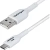 Image de StarTech.com Câble de charge USB-A vers USB-C de 2 m, blanc, câble de charge USB-A vers Type-C, charge rapide 3 A, câble de transfert de données USB 2.0