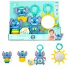 Image de Bright Starts Baby Stitch Tropical Treasures Lot de 4 jouets inspirés de Stitch, avec miroir et jouets de dentition, pour nouveau-nés et enfants plus âgés