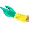 Image de Ansell AlphaTec 87-900 Gants de Travail Multifonctions, Résistance Chimique, Design Durable avec Excellente Préhension, Finition Intérieure en Coton, Gant Homme Femme, Vert, Taille XL (12 Paires)
