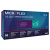 Image de Microflex 93260100 93-260 Gants jetables triple couche en néoprène et nitrile mélangé Taille M 7,8 mm