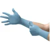 Image de Ansell TouchNTuff 92-670 Gants Jetables en Nitrile, Non Poudrés, Haute Protection Chimique et Mécanique, Contact Alimentaire, Sécurité Industrielle, Sans Latex, Bleu, Taille L (100 Gants)