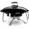 Image de Weber Cheminée Mobile de Jardin en Porcelaine Émaillée - Cheminée d'Extérieur, Large Couvercle avec Poignée Sécurisée Résistante à la Chaleur - (2750)