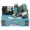 Image de Makita JV102DSMJ Scie sauteuse pendulaire sans fil 10,8 V / 4,0 Ah avec 2 batteries + chargeur en coffret Makpac Bleu pétrole avec 2 batteries 4,0 Ah