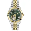 Image de Guess Connoisseur GW0984G4 Montre Homme Acier Inoxydable 42mm Bracelet Acier Inoxydable Bicolore 5 Bar Cadran Vert