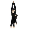 Image de Wild Republic 14482 Republic 15265 - Peluche - Hanging Monkey - Chimpanzé Maman avec bébé 51 cm
