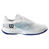 Image de Wilson Baskets Kaos Swift 1.5 pour homme, Blanc Bleu Atoll Lapis Bleu, 44 EU
