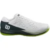 Image de Wilson Rush Pro Ace Chaussures de tennis pour homme, blanc/pin ponderosa/vert jasmin, 46 EU, Blanc Ponderosa Pin Jasmin Vert, 46 EU