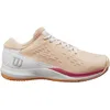 Image de Wilson Rush Pro Ace Clay Chaussures de tennis pour femme, couleur pêche, blanc, mandarine, taille 38 EU, Peach Parfait White Tangerine, 38 EU
