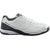 Image de Wilson Mixte Rush Comp LTR Tennis Shoe, White/White/Ebony, 42 EU, White White Ebony, 42 EU